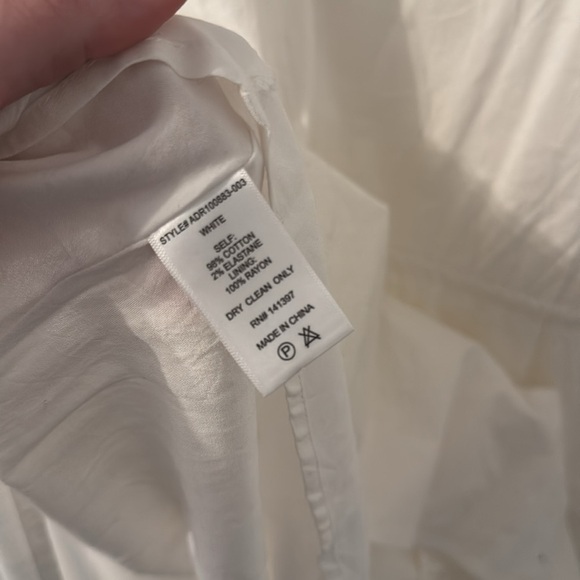 Astr // White Button-Down Adjustable Waist Shirt Dress - Picture 7 of 8